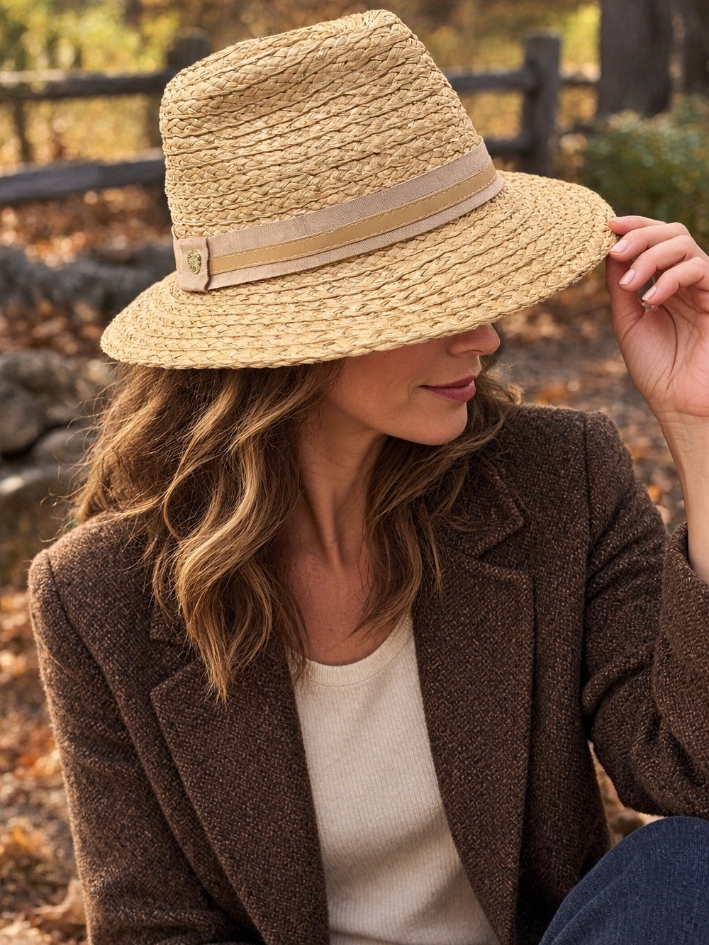 Vince Camuto Fall Felt Hat Western Boho Chic One Size
